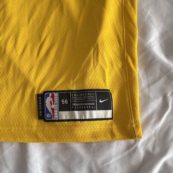Nike Los Angeles Lakers Anthony Davis Jersey Men's XXL Purple Yellow Swingman #3 - Picture 9 of 9